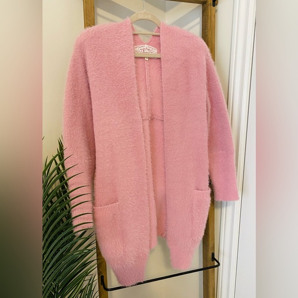 Pink Martini Soft Pink Cardigan, Medium - Picture 7 of 8